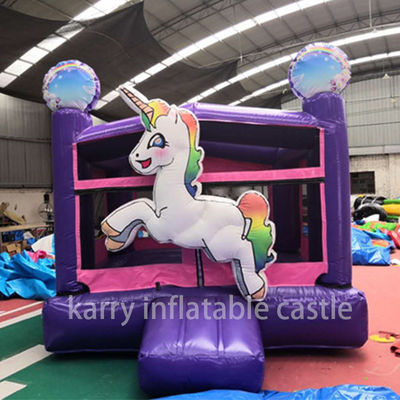 Einhorn Aufblasbare Mini Combo Bouncer Kommerzielle Luftspringen Kinder Sprungburg Ideal