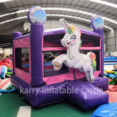 Einhorn Aufblasbare Mini Combo Bouncer Kommerzielle Luftspringen Kinder Sprungburg Ideal
