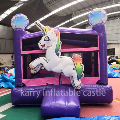 Einhorn Aufblasbare Mini Combo Bouncer Kommerzielle Luftspringen Kinder Sprungburg Ideal