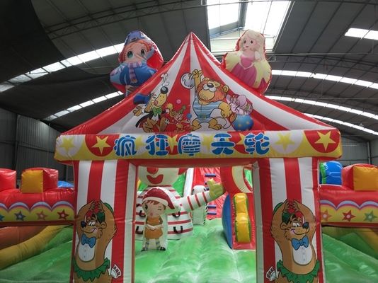 Platon PVC Tarpaulin Material Merkmale Zirkus Aufblasbare Spielstätte Türsteher Schloss