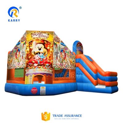 Funktionen PORTABLE Riesenkarussell Sprungburg Combo-Slide mit individueller Farbe