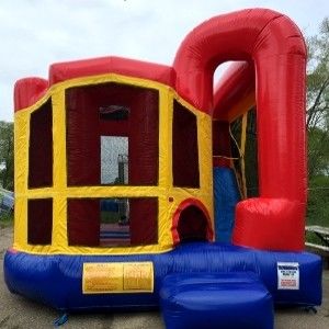 Funktionen PORTABLE Riesenkarussell Sprungburg Combo-Slide mit individueller Farbe