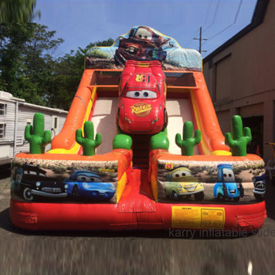 Anpassen Sie Doppelslide Charakter Monster Truck aufblasbare Hüpfburg für Kinder