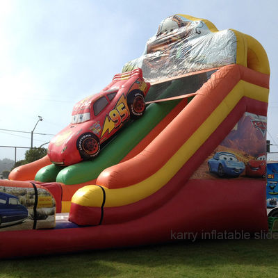 Anpassen Sie Doppelslide Charakter Monster Truck aufblasbare Hüpfburg für Kinder