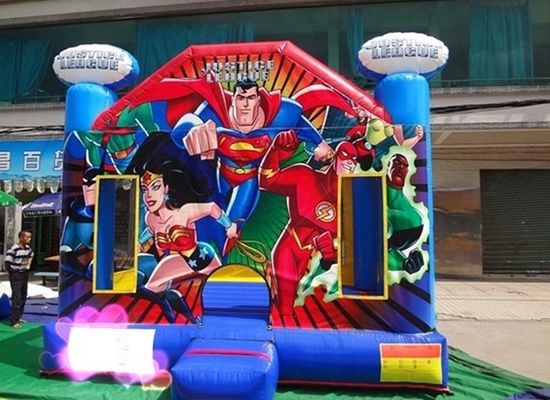 Professioneller OEM-Service aufblasbar Justice League Sprungburg seit 14 Jahren