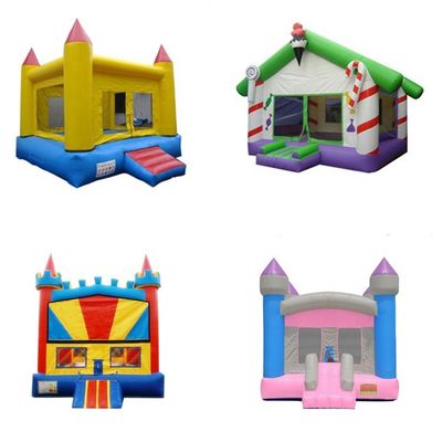5x5m aufblasbare Regenbogen-Einhorn-Sprungschloss-Slide-Kombination angepasste Farbkollektion