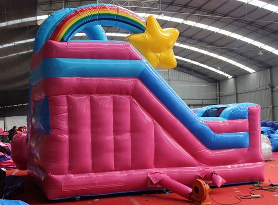 Vermietung für Geschäftspartys 5x5.5m aufblasbares Sprungschloss mit Einhorn