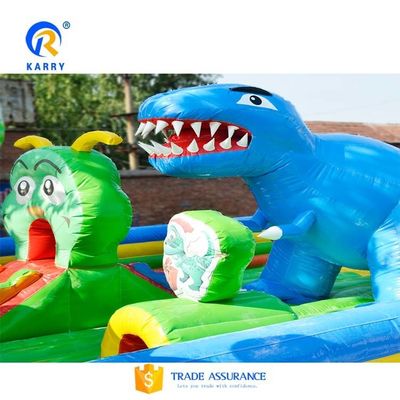 PORTABLE Aufblasbare Wasserrutsche Springen Spaß Stadt Blow Up Bouncer mit doppelter breiter Rutsche