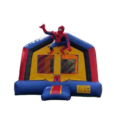 65kg Hinterhof aufblasbares Sprunghaus mit Rutsche und 3D Spiderman Air Jumping Design