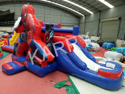 Spiderman Aufblasbares Sprunghaus Kombo Sprungburg für Kinderunterhaltung