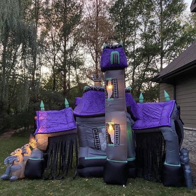 PORTABLE Halloween-Themen aufblasbares Spukhaus für Erwachsene