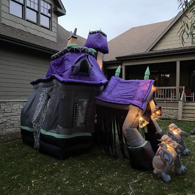 PORTABLE Halloween-Themen aufblasbares Spukhaus für Erwachsene