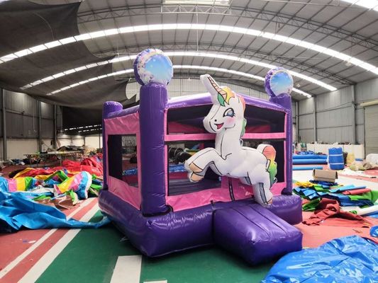 EN71/EN14960 Zertifikat Einhorn aufblasbare Sprungburg für Jumping Adventures für Kinder
