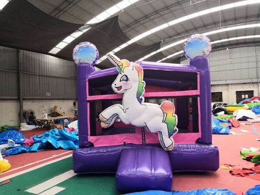 EN71/EN14960 Zertifikat Einhorn aufblasbare Sprungburg für Jumping Adventures für Kinder