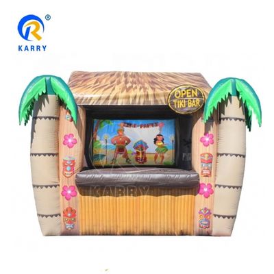 Unisex aufblasbares Bar-Spielzeug Große TIKI-Bar Hüpfburg für Kinder zum Springen und Spielen