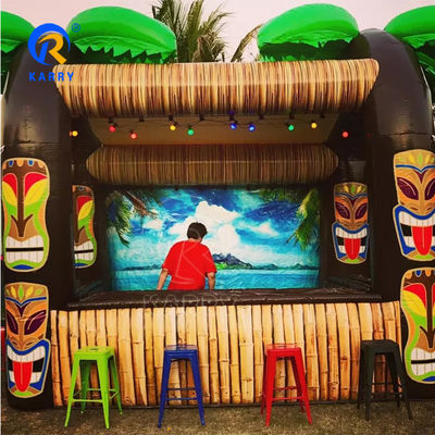 Unisex aufblasbares Bar-Spielzeug Große TIKI-Bar Hüpfburg für Kinder zum Springen und Spielen