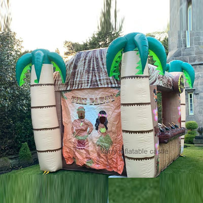 Unisex aufblasbares Bar-Spielzeug Große TIKI-Bar Hüpfburg für Kinder zum Springen und Spielen