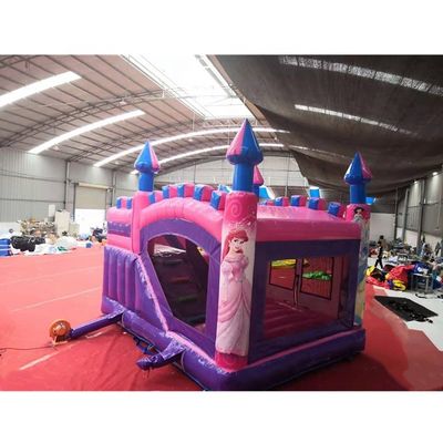 5*5*4,2m aufblasbare Luftsprung Schloss Combo-Rutsche für Pink Princess