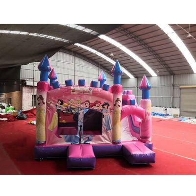 5*5*4,2m aufblasbare Luftsprung Schloss Combo-Rutsche für Pink Princess