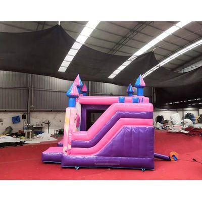 5*5*4,2m aufblasbare Luftsprung Schloss Combo-Rutsche für Pink Princess