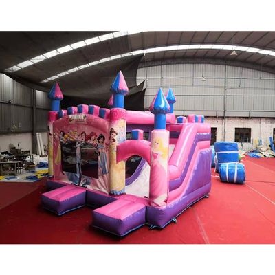 5*5*4,2m aufblasbare Luftsprung Schloss Combo-Rutsche für Pink Princess