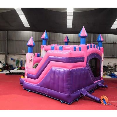 5*5*4,2m aufblasbare Luftsprung Schloss Combo-Rutsche für Pink Princess
