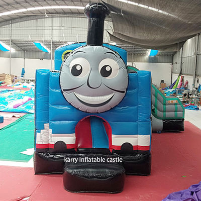 Wie auf dem Bild Thomas Little Train Sprungschloss Schieberegler Combo Aufblasung Schloss mit Schieberegler