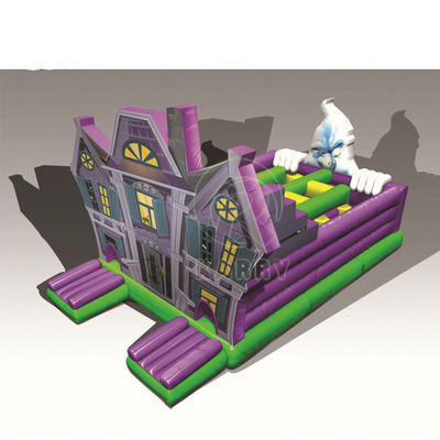 PORTABLE Am beliebtesten Halloween Spukhaus aufblasbare Hindernisse Türsteher Schloss