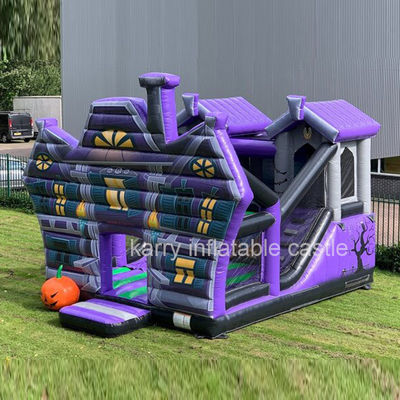PORTABLE Am beliebtesten Halloween Spukhaus aufblasbare Hindernisse Türsteher Schloss