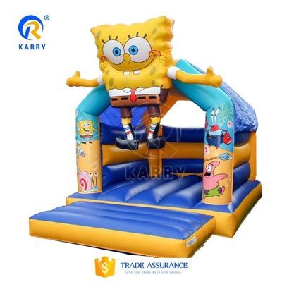 Fadenzubehör Happy Hop Bouncer Schloss für Kinder Zeichentrickfilm Dophin aufblasbares Spielzeug