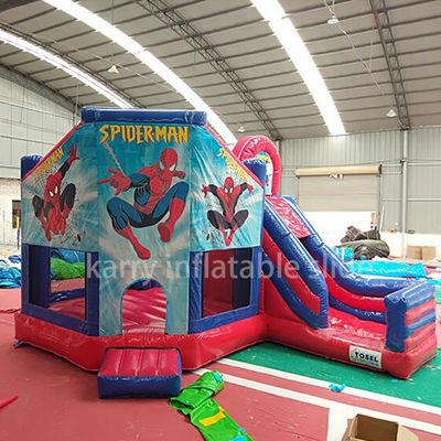 KR-BH610 kommerziell angepasstes Farbsprunghaus mit Rutsche und Spiderman