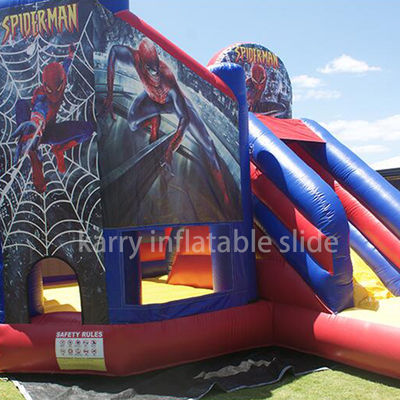 KR-BH610 kommerziell angepasstes Farbsprunghaus mit Rutsche und Spiderman