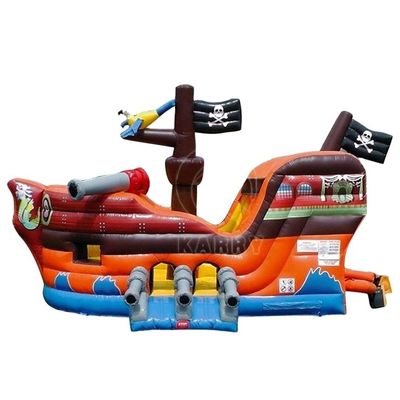 Outdoor-Spiele Piratenschiff Boot Combo Jumper mit aufblasbaren Rutschen und Bouncer House