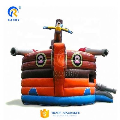 Outdoor-Spiele Piratenschiff Boot Combo Jumper mit aufblasbaren Rutschen und Bouncer House