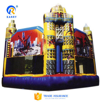 PVC angepasste Farbe Spider-Man Sprungburg für Kinder aufblasbare Sportspiele