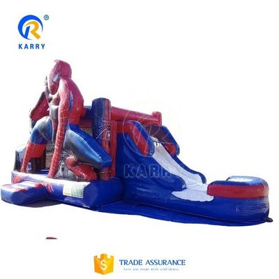 Outdoor-Spielplatz aufblasbarer Spider-Man Sprunghaus Combo-Rutsche für Kinder und Erwachsene