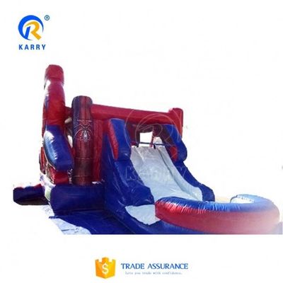 Outdoor-Spielplatz aufblasbarer Spider-Man Sprunghaus Combo-Rutsche für Kinder und Erwachsene