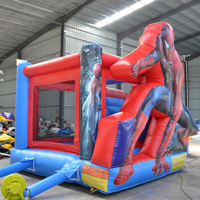 Outdoor-Spielplatz aufblasbarer Spider-Man Sprunghaus Combo-Rutsche für Kinder und Erwachsene