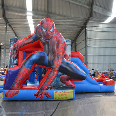 Outdoor-Spielplatz aufblasbarer Spider-Man Sprunghaus Combo-Rutsche für Kinder und Erwachsene