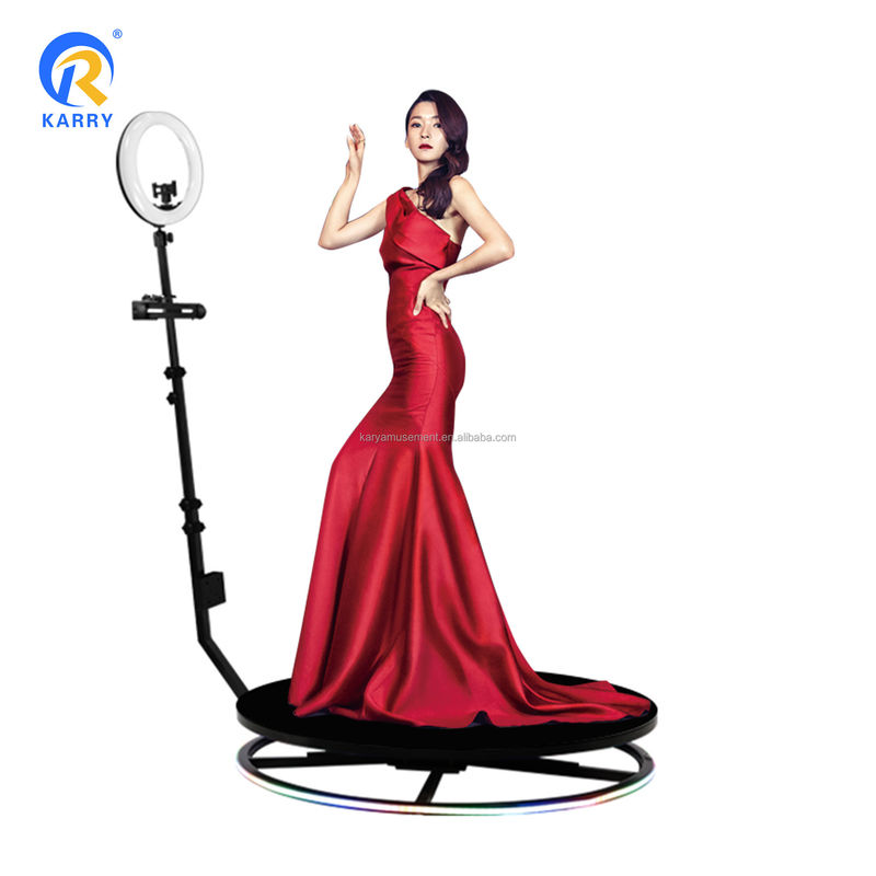 360 Video Photobooth Automatik mit Led Ipad Kamera perfekt für Veranstaltungen und Partys