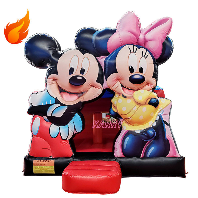 Mickey Kids Schloss Spielhaus aufblasbares Sprunghaus für Partys Miete Expressversand