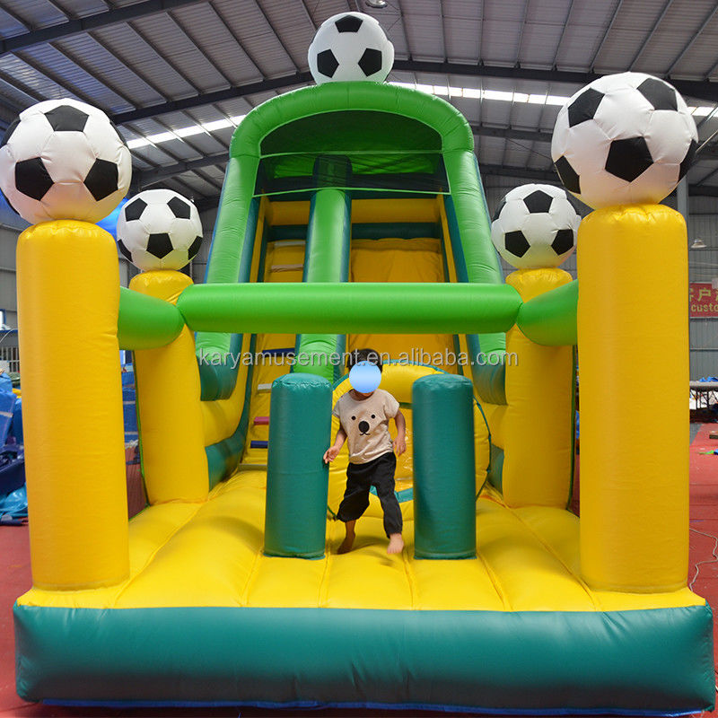 29ft PVC aufblasbare große Rutsche mit Fußballthema und CE/EN71/EN14960-Zertifikat