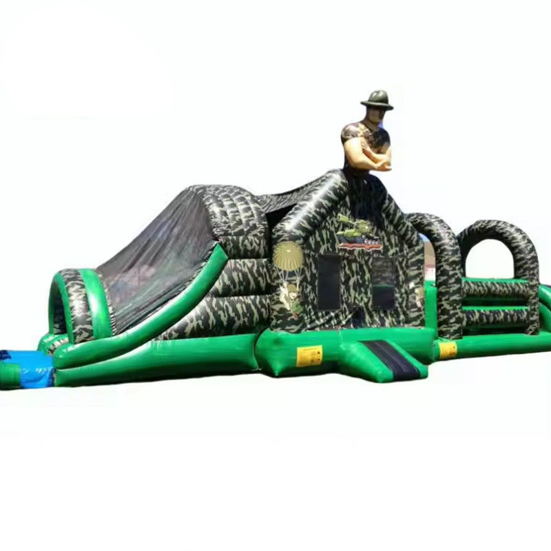 CE/EN71/EN14960 zugelassene aufblasbare Hindernisstrecke für 0,55 mm PVC-Plattenmaterial