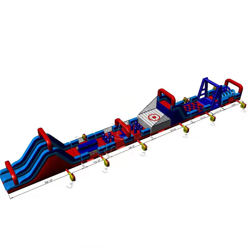 Aufblasbare Modular-Extreme-Hindernis-Strecke ideal für kommerzielle Zwecke und kann 100-500 kg halten