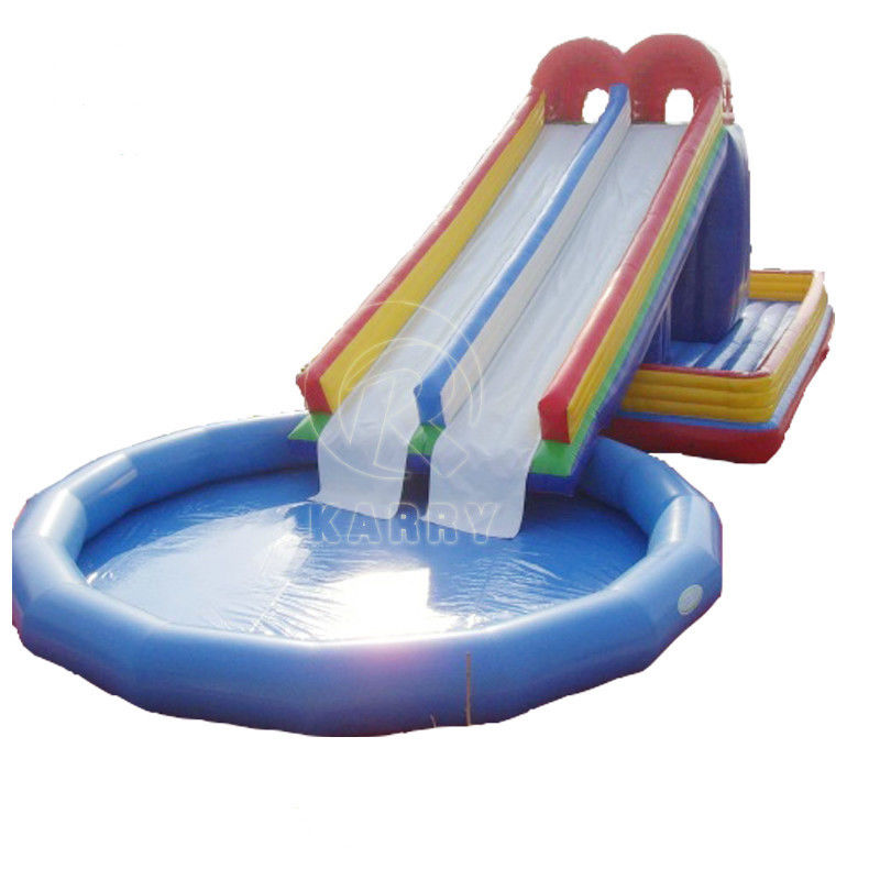14 Jahre hoch PVC aufblasbar über dem Boden Easy Set Schwimmbad mit Sprungrutschhaus