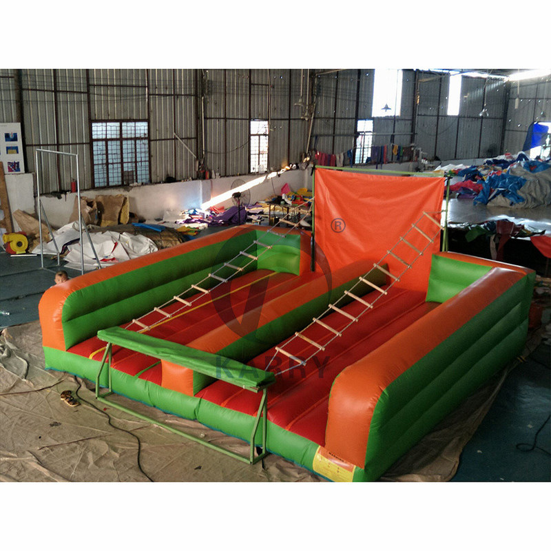 PVC Outdoor Park Karneval Klettern Spiel aufblasbare Jacobs Leiter Klettern Spiel für Erwachsene