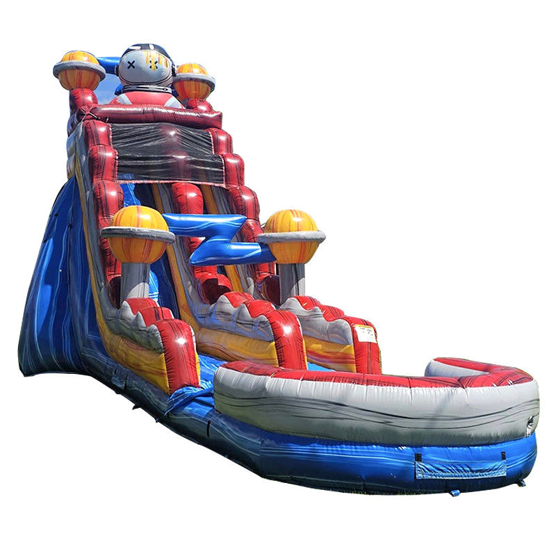Unterhaltung im Innen- und Außenbereich PVC-Wasserrutsche mit Kindern Splash Pool Spaß