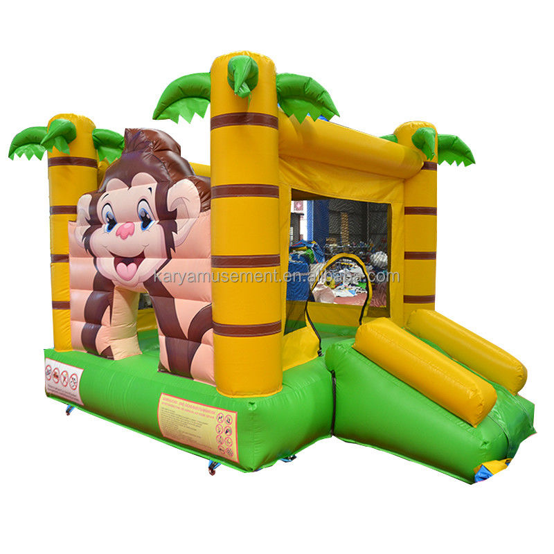 CE/EN71/EN14960 Zertifizierte Kleingröße Jungle Cartoon Monkey Bouncy Castle für Kinder