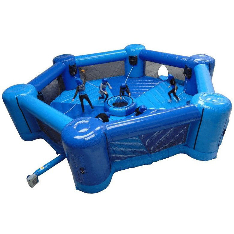 Versandweg Auf See/auf dem Luftweg 6 Spieler aufblasbare Bungee Run Dash 'n' Grab Sport Spiele
