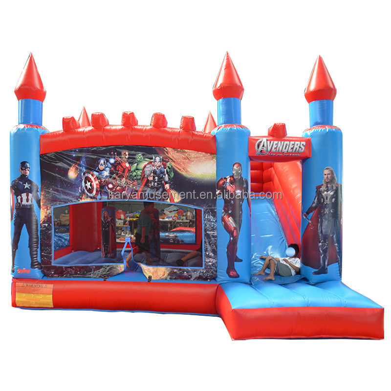 Kinderspiel im Freien oder Innenbereich Aufblasbare A-Avengers Schloss Sprung Schloss